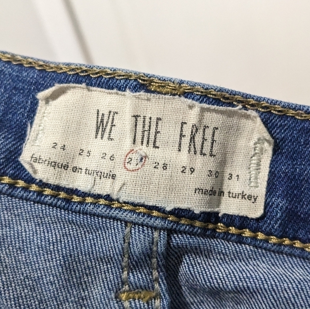 Free People (We the Free) | Shark Bite Distressed Skinny Jeans - Picture 4 of 10